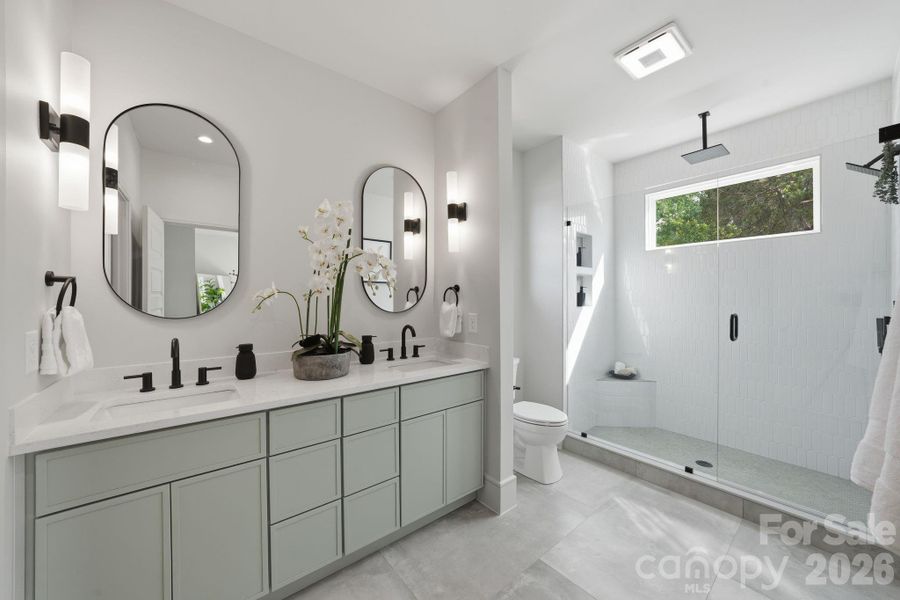 Furnished interior view inside a new home in , Charlotte (Image 35).