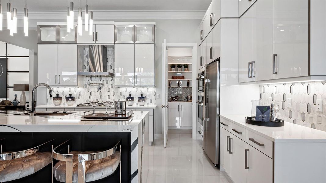 Furnished interior view inside a new home in Cresswind Palm Beach at Westlake, Westlake (Image 27).