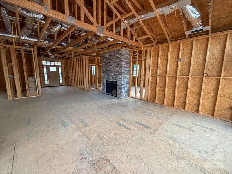 In-progress construction of a new home in , Lake Lure, NC (Image 30).