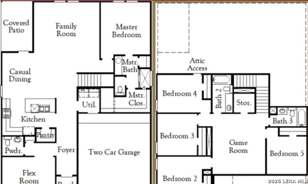 2D floor plan layout of this home in Hickory Ridge, Elmendorf, TX (Image 3). 2D floor plan layout of this home in Hickory Ridge, Elmendorf, TX (Image 3).