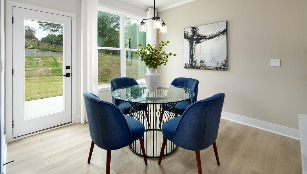 Furnished interior view inside a new home in Sanctuary at Southgate, Indian Trail (Image 8). Furnished interior view inside a new home in Sanctuary at Southgate, Indian Trail (Image 8).