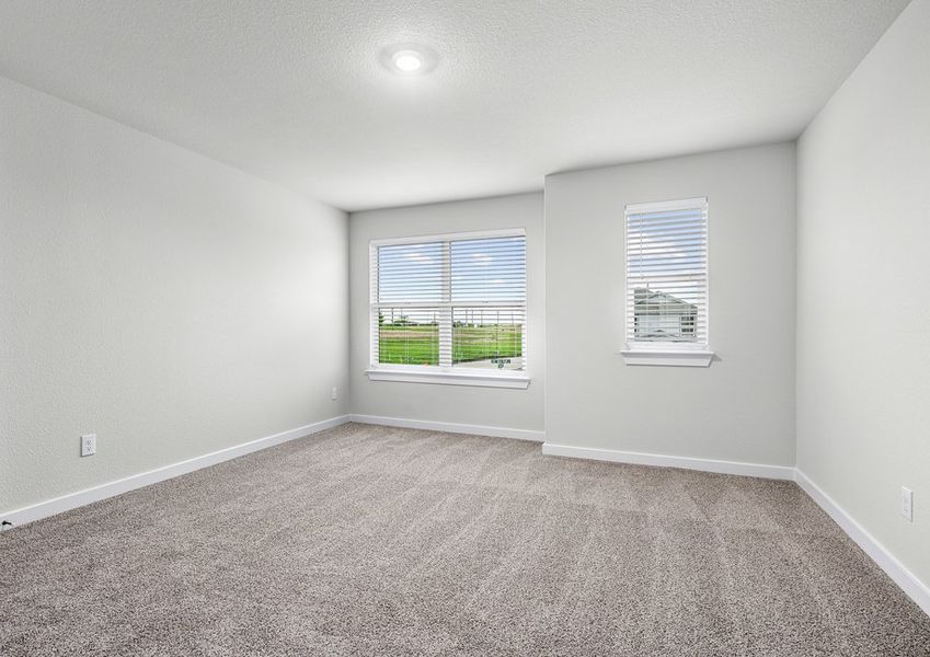 The secondary bedrooms are the perfect space for children's bedrooms or guest rooms.