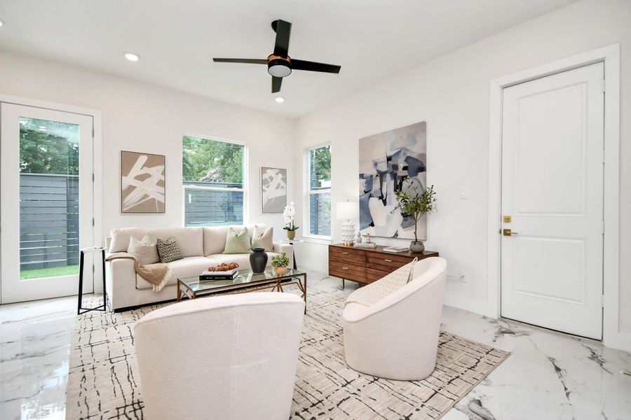 Furnished interior view inside a new home in , Houston (Image 32). Furnished interior view inside a new home in , Houston (Image 32).