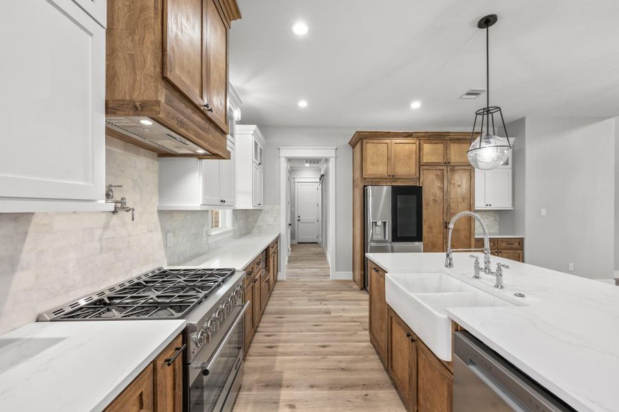 Furnished interior view inside a new home in , New Waverly (Image 9).