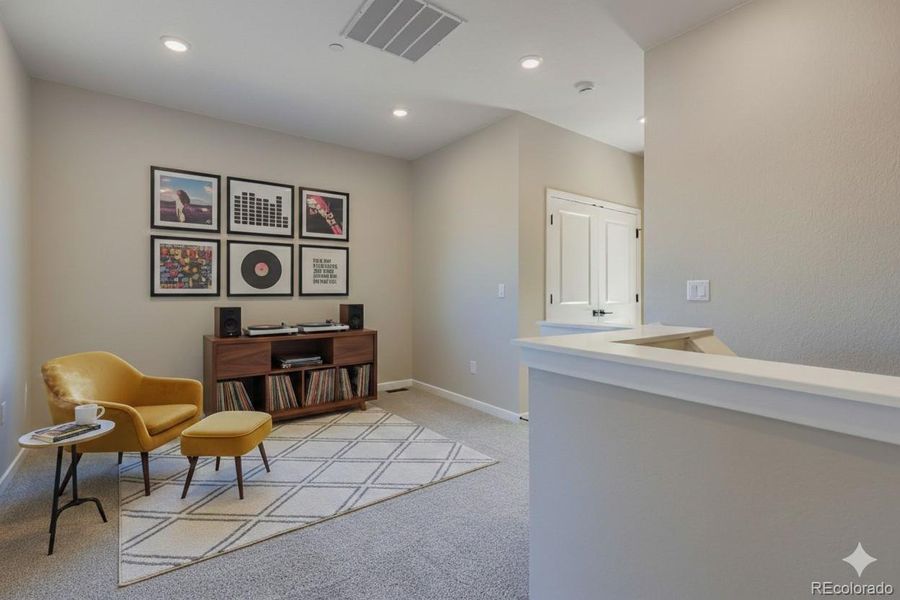 virtually staged loft