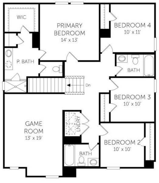 2nd Floorplan - Representative Photo