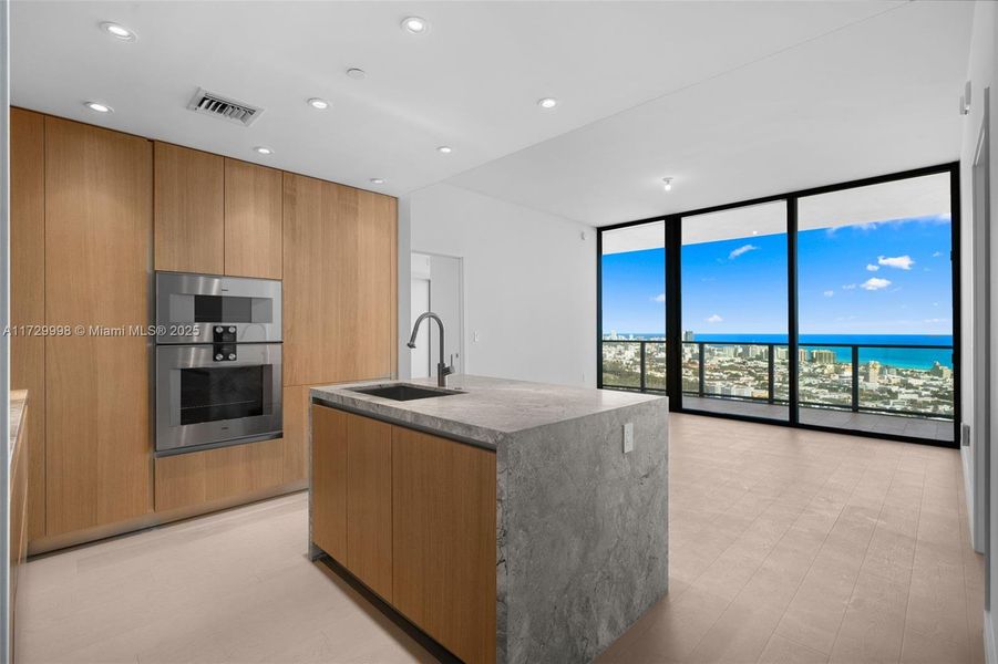 Furnished interior view inside a new home in Five Park, Miami Beach (Image 6). Furnished interior view inside a new home in Five Park, Miami Beach (Image 6).