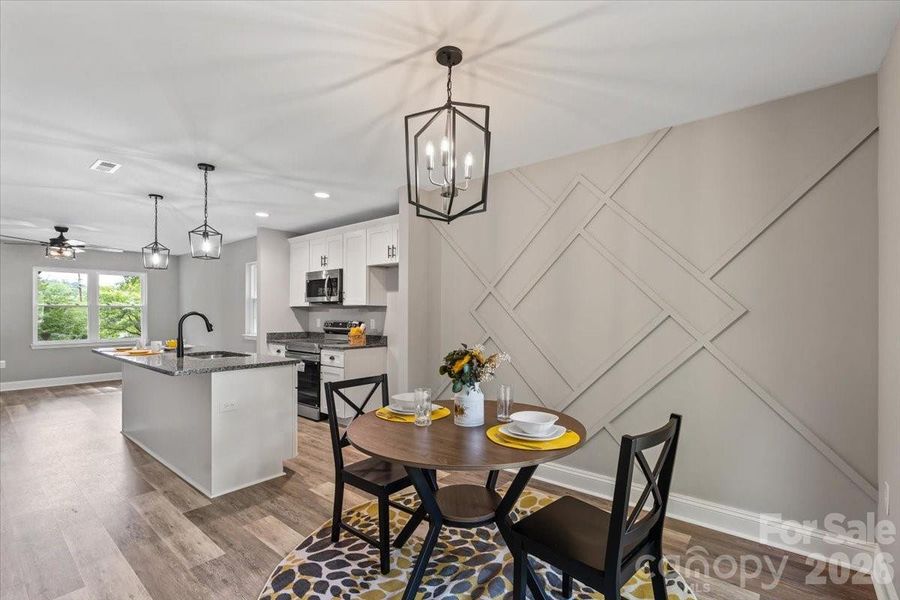 Furnished interior view inside a new home in , Kannapolis (Image 12).