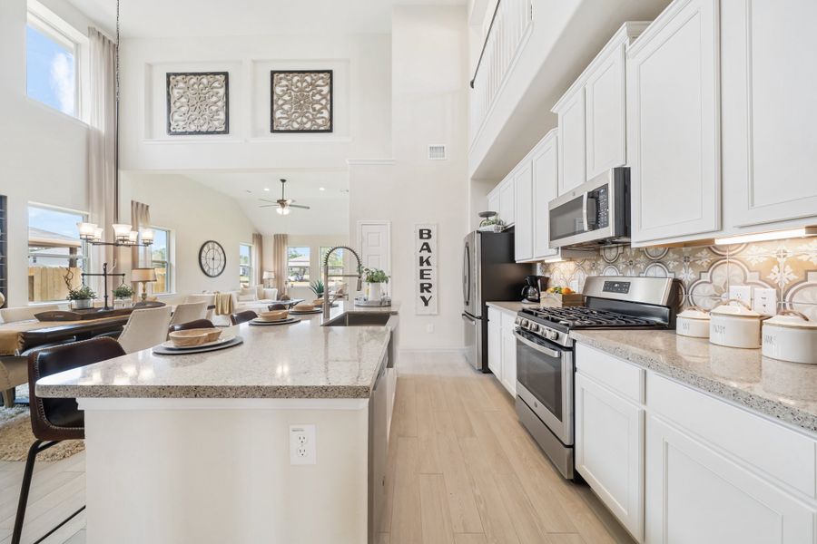 Kitchen with center island