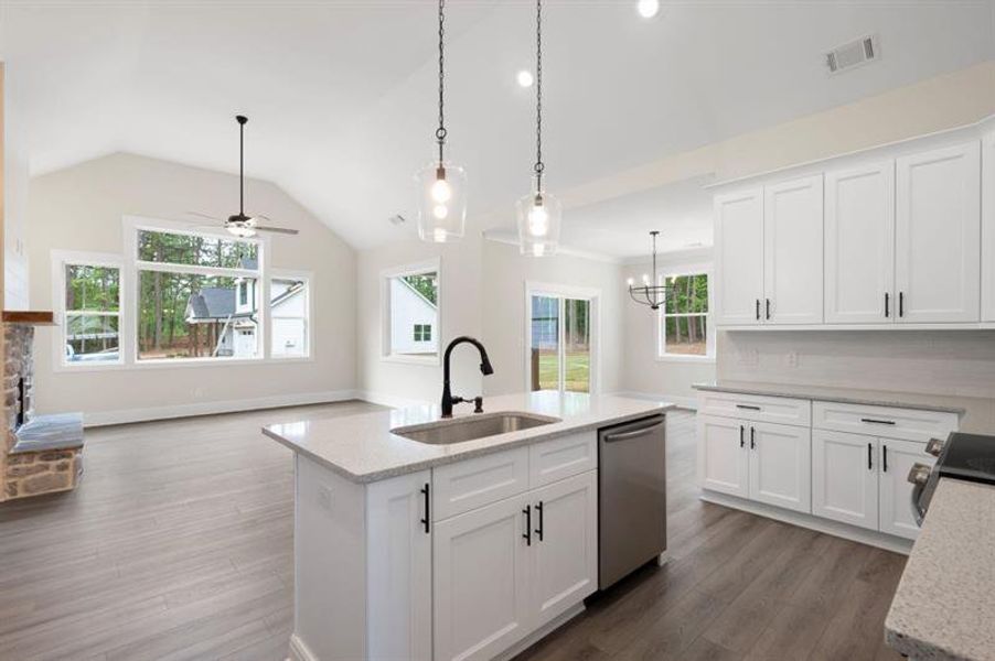 Furnished interior view inside a new home in , Dallas (Image 12).