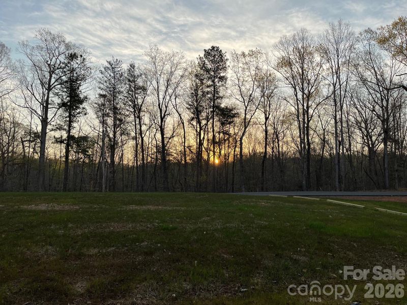 Enjoy the beautiful sunrise from the front porch to start your day