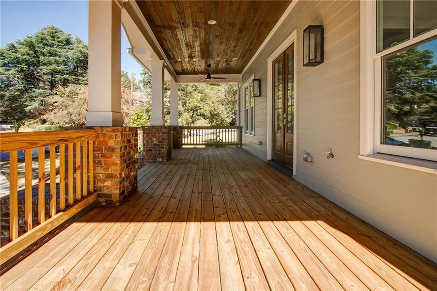 Exterior details and patio area of a home in , Atlanta (Image 29).