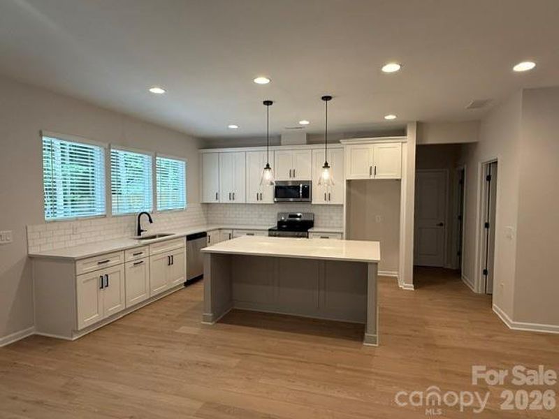 Kitchen with large island Kitchen with large island