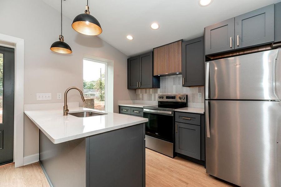 Furnished interior view inside a new home in , Atlanta (Image 11). Furnished interior view inside a new home in , Atlanta (Image 11).