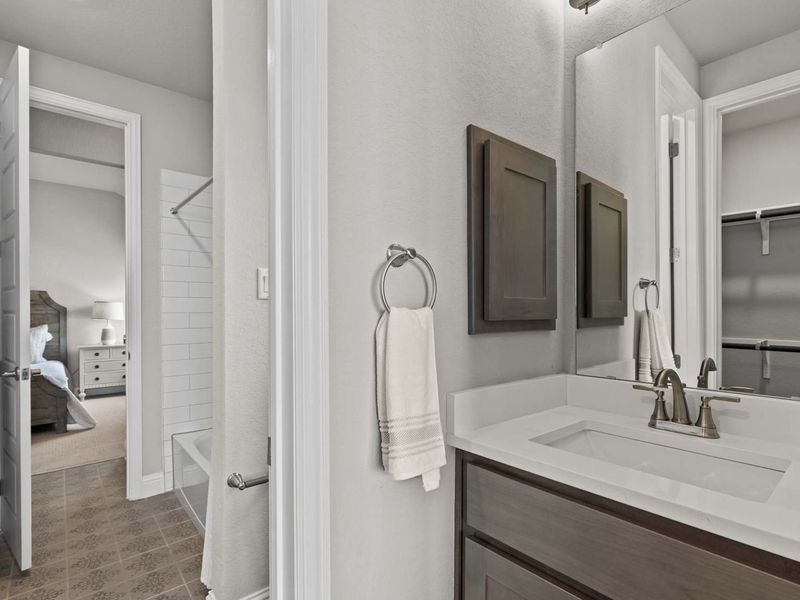 Representative furnished interior of a home built from the The Garner A by Davidson Homes LLC in The Reserve at Potranco Oaks, Castroville (Image 25).