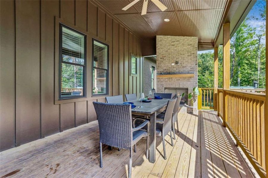 Exterior details and patio area of a home in , Powder Springs (Image 2). Exterior details and patio area of a home in , Powder Springs (Image 2).