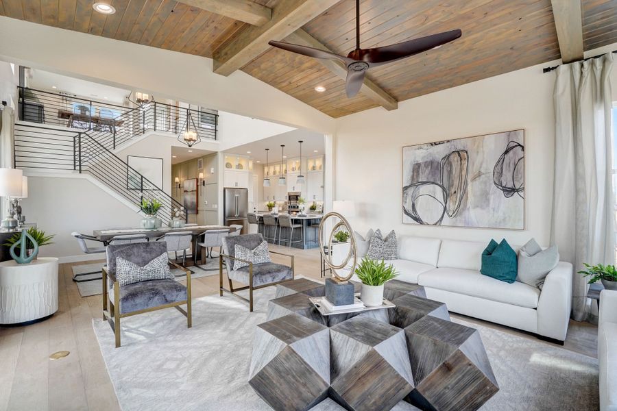 Representative furnished interior of a home built from the 3 by Trumark Homes in Kitchel Lake at Serratoga Falls, Timnath (Image 15).