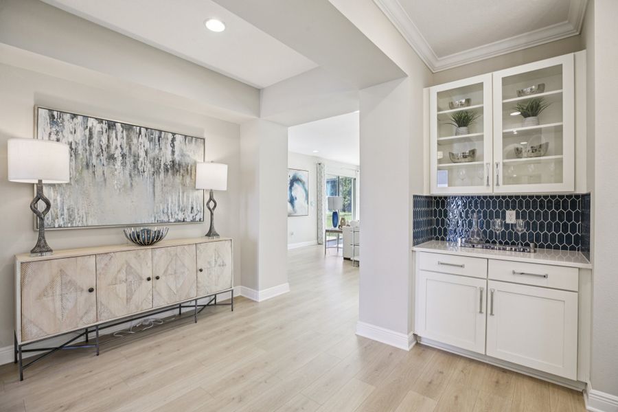 Representative furnished interior of a home built from the Palmer Executive by Risewell Homes in Bargrove Estates, Mount Dora (Image 7).