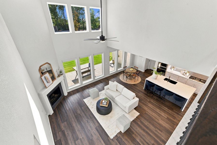 Furnished interior view inside a new home in The Highlands, Porter (Image 10).