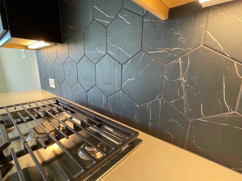 Kitchen Construction Progress featuring the Noir Collection