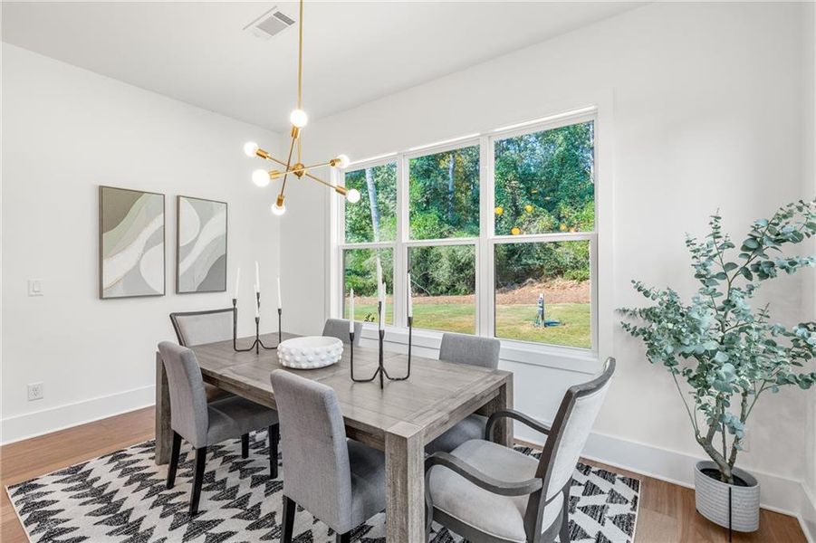 Furnished interior view inside a new home in , Alpharetta (Image 36). Furnished interior view inside a new home in , Alpharetta (Image 36).