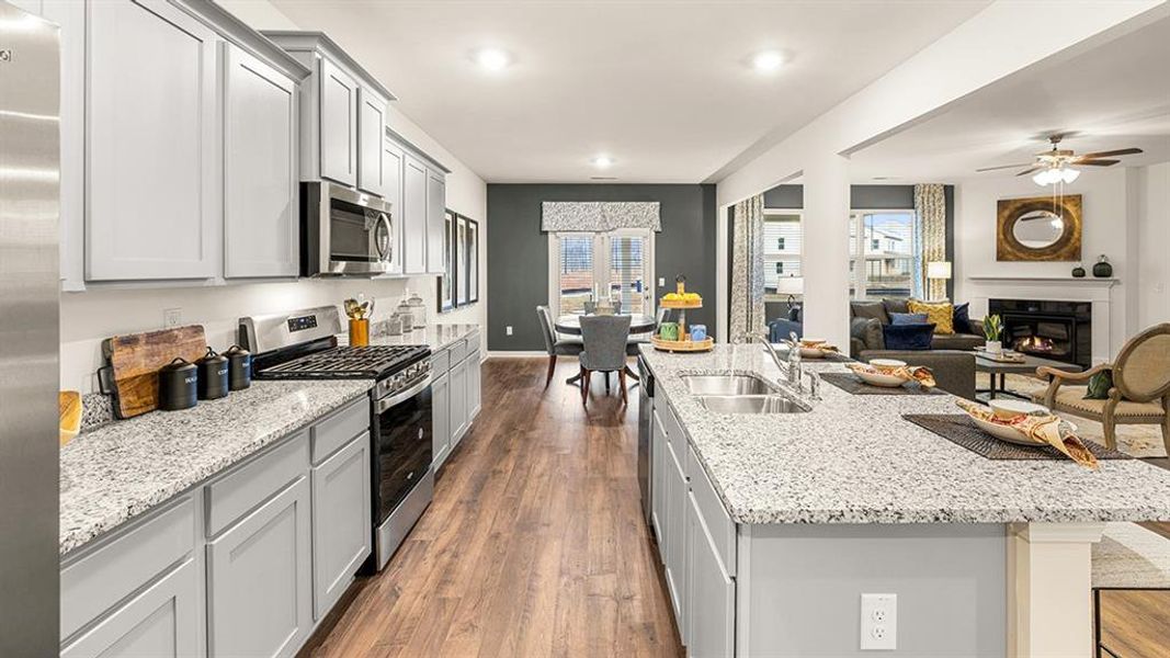 Furnished interior view inside a new home in Brooks Station, Dacula (Image 52).
