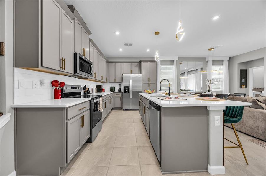 Furnished interior view inside a new home in , Kissimmee (Image 13).