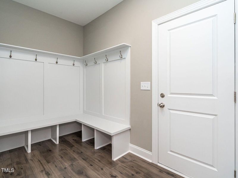 Massive mudroom/drop zone