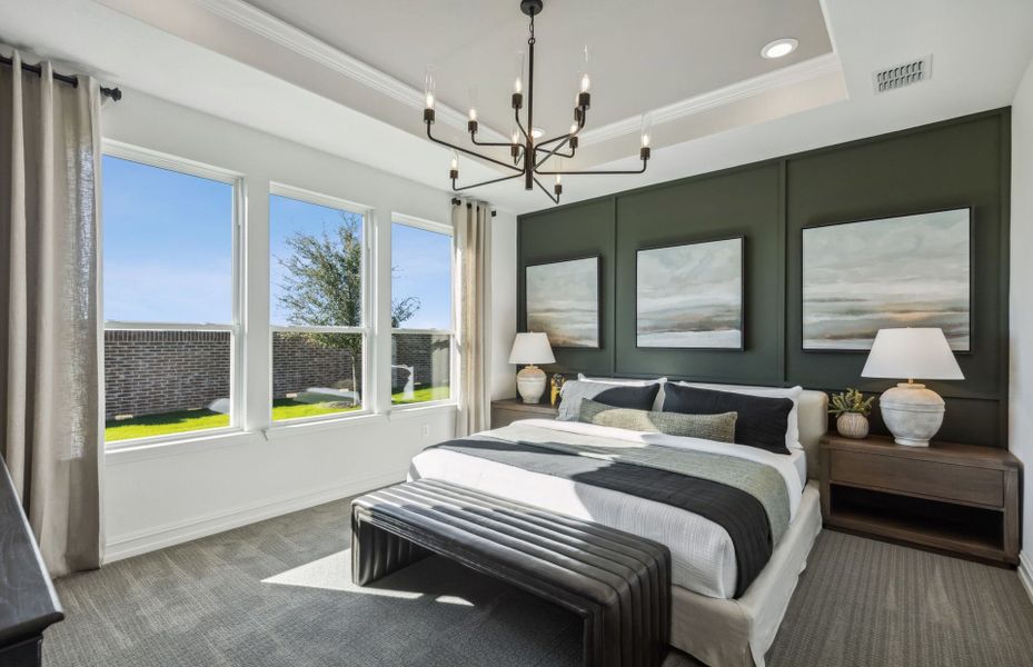 Furnished interior view inside a new home in Pinnacle at Legacy Hills, Celina (Image 10). Furnished interior view inside a new home in Pinnacle at Legacy Hills, Celina (Image 10).