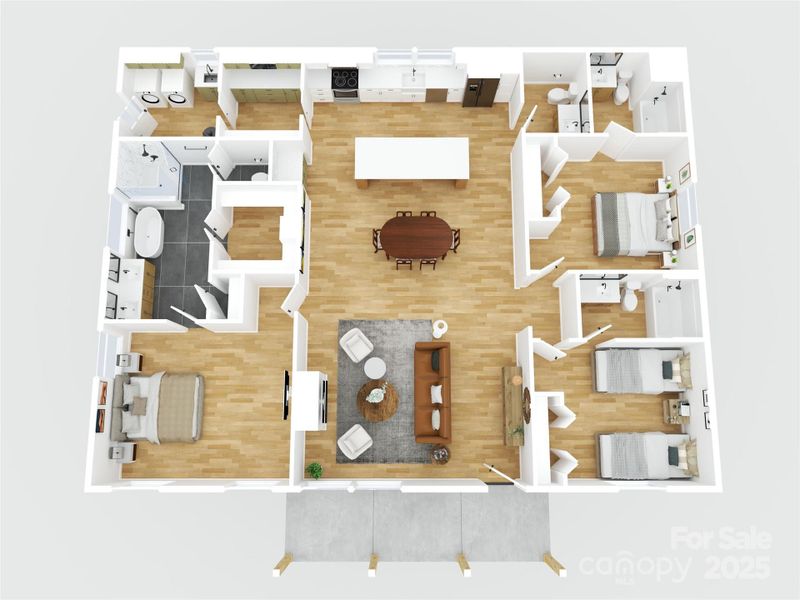 2D floor plan layout of this home in , Kings Mountain, NC (Image 3).