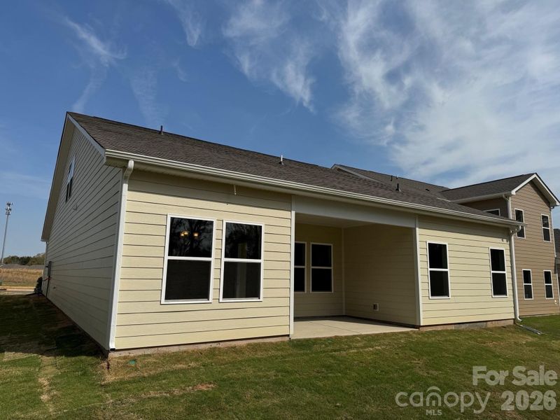 Exterior details and patio area of a home in McFarland Estates, York (Image 4).