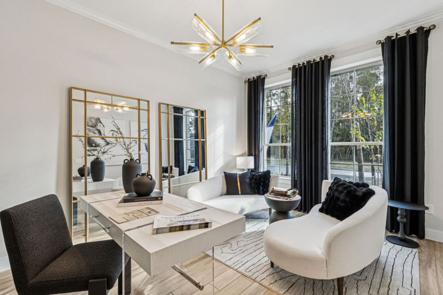 Representative furnished interior of a home built from the Iredell by Pulte Homes in Corley Farms, Boerne (Image 14).