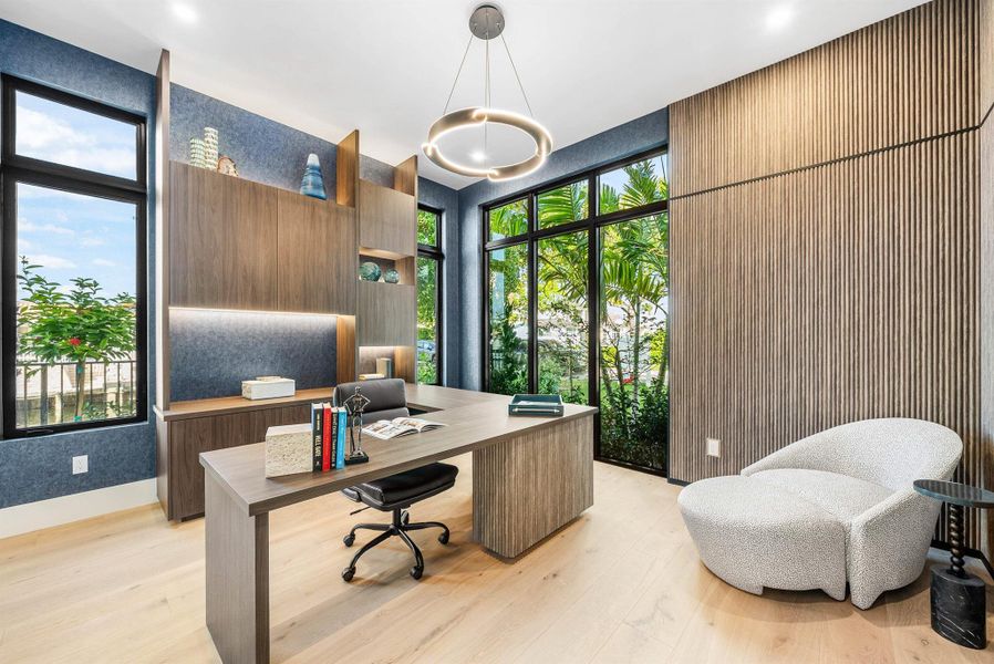 Furnished interior view inside a new home in , Boca Raton (Image 8).