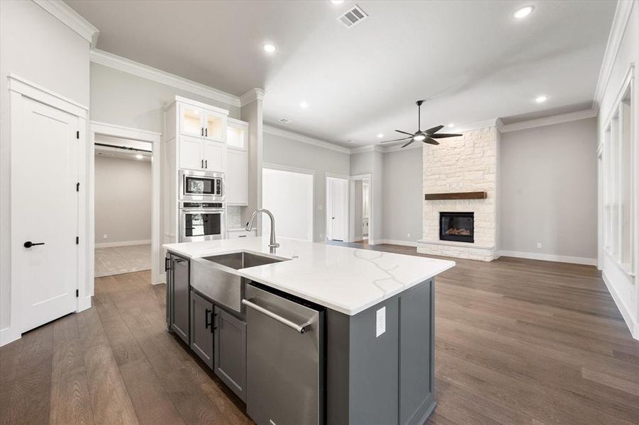 Kitchen with open concept!