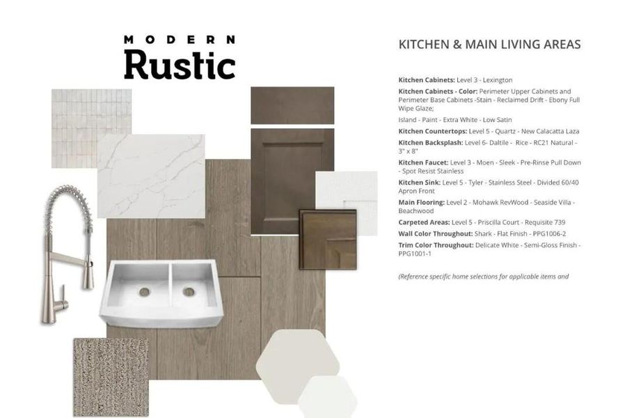 Sample of building materials used in homes in Grange, Katy (Image 23).