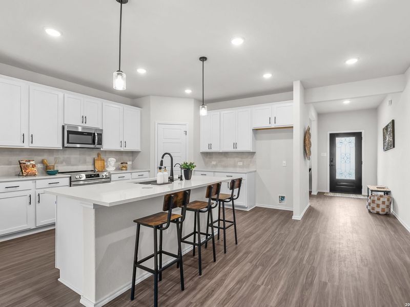 Furnished interior view inside a new home in Royal Crest, San Antonio (Image 11).