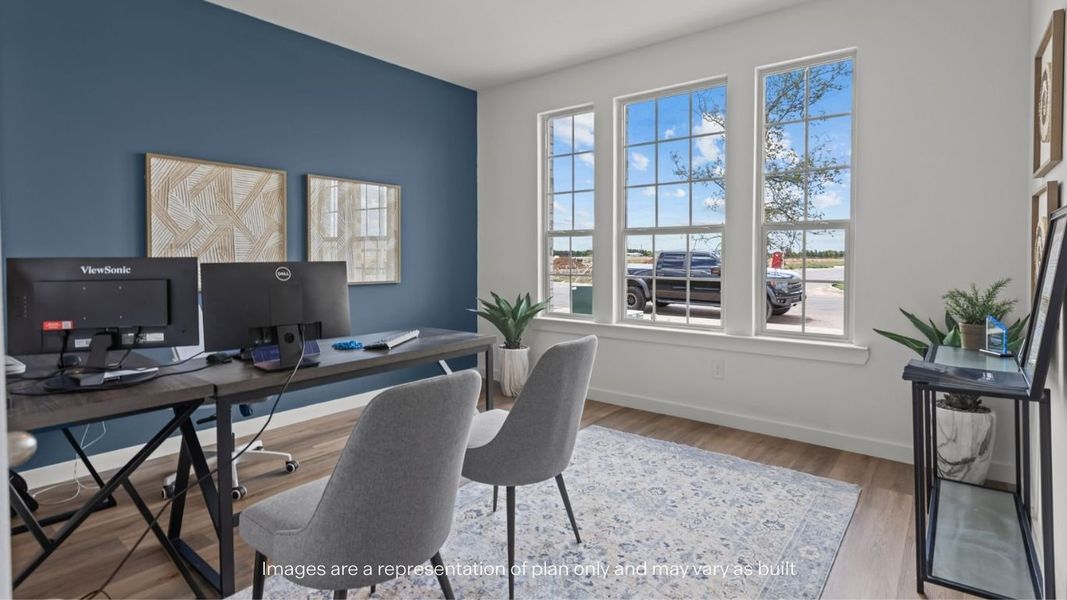 Representative furnished interior of a home built from the The Hobbs by D.R. Horton in Westmont, Lubbock (Image 6).