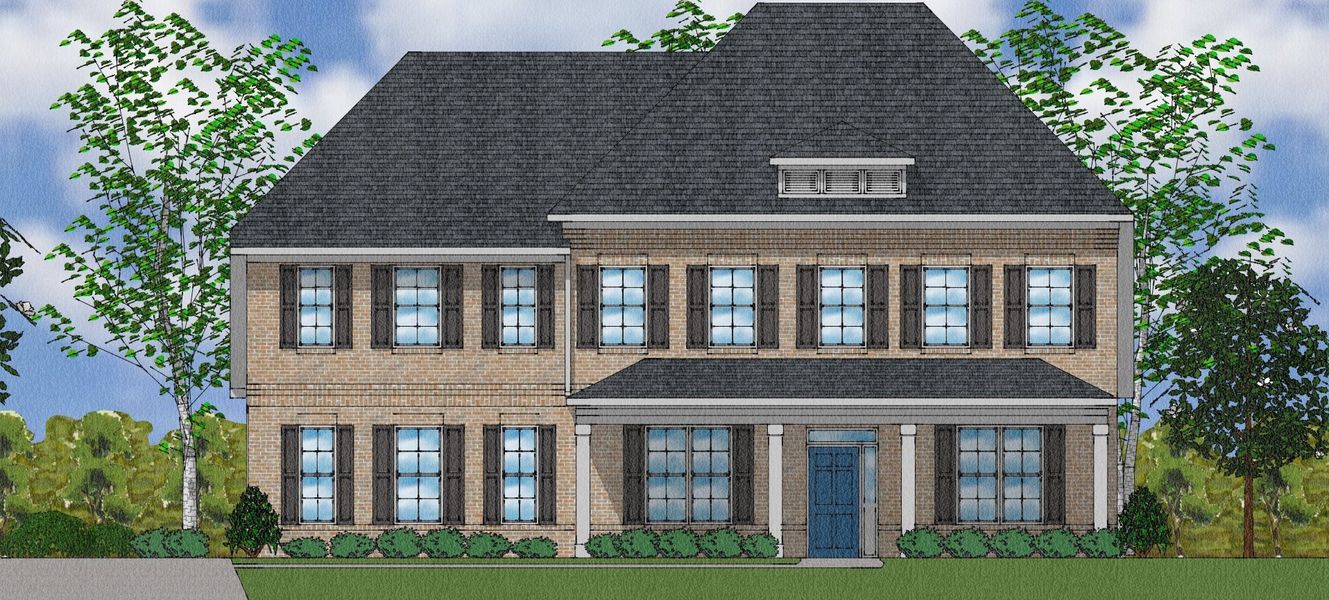 Representative exterior photo of a completed home built from the Livingston - Elite Collection by Mungo Homes in Walnut Grove, Easley, SC (Image 16).