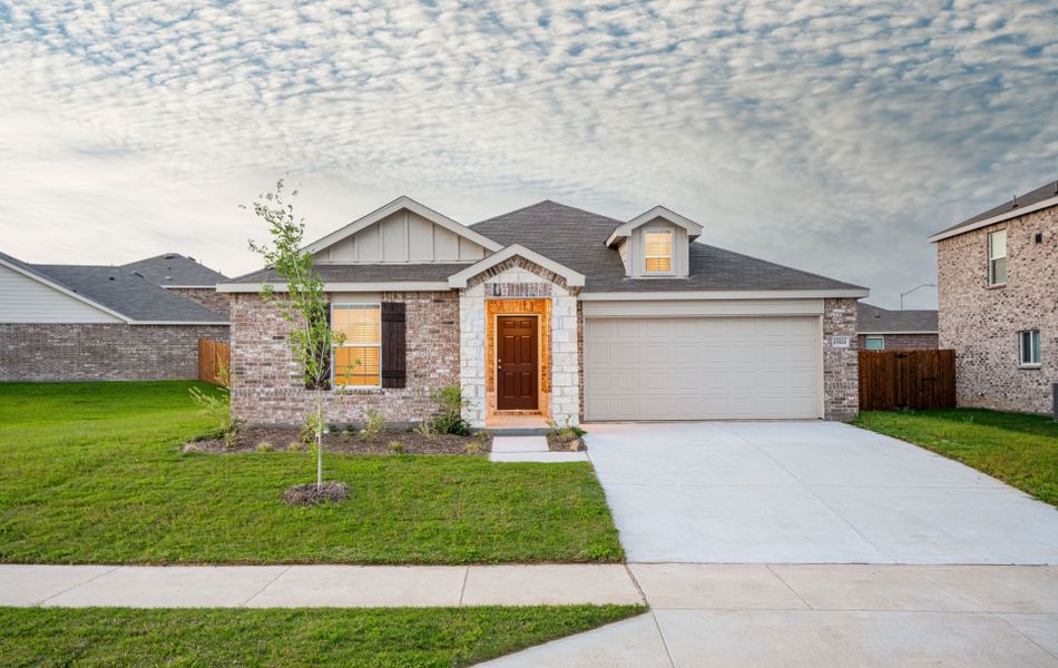 The Killeen, a one-story home with 2-car garage