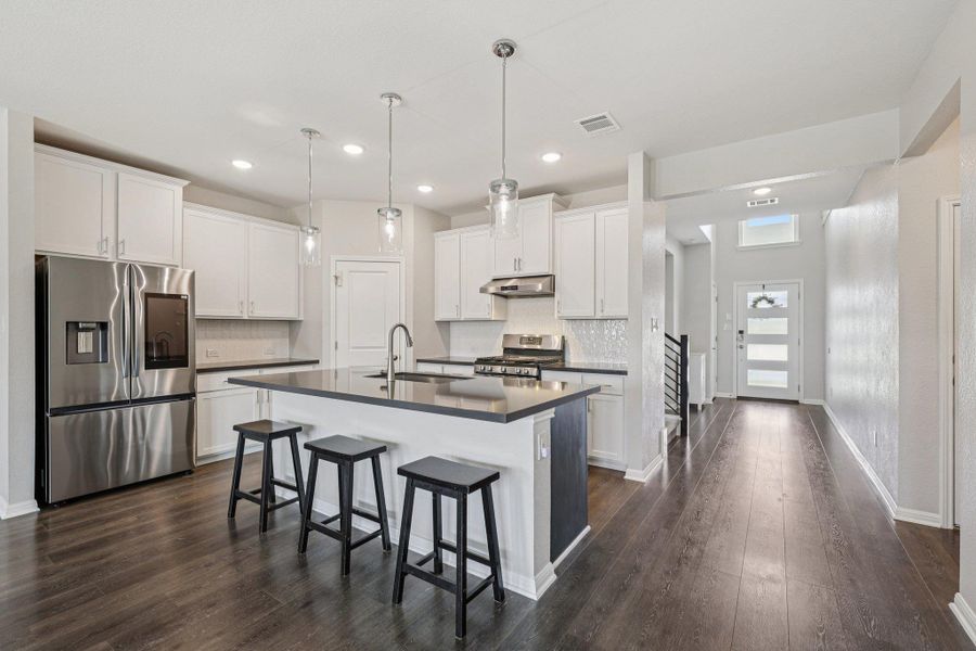 Furnished interior view inside a new home in Emory Crossing 50s, Hutto (Image 11). Furnished interior view inside a new home in Emory Crossing 50s, Hutto (Image 11).