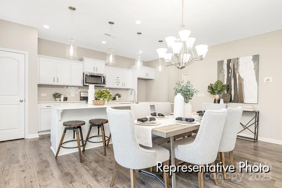 Furnished interior view inside a new home in Morgan Hills, Albemarle (Image 14).