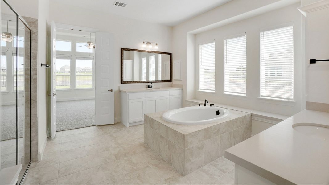 Representative furnished interior of a home built from the Dartmouth by DRB Homes in Brookewater, Rosenberg (Image 12).