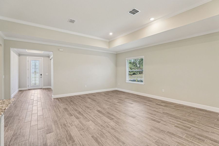 Spacious, unfurnished interior of a new home in Eagle Crest, Malabar (Image 12). Spacious, unfurnished interior of a new home in Eagle Crest, Malabar (Image 12).