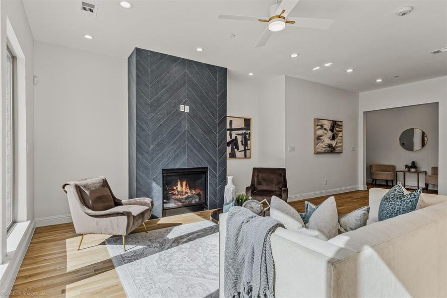 Furnished interior view inside a new home in , Heath (Image 6). Furnished interior view inside a new home in , Heath (Image 6).