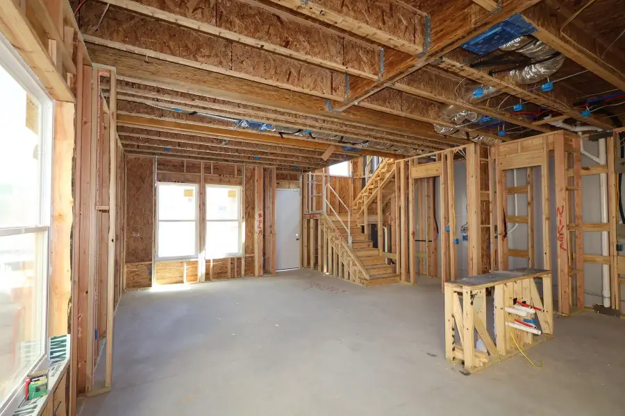 In-progress construction of a new home in Two Step Farm 35', Montgomery, TX (Image 4).