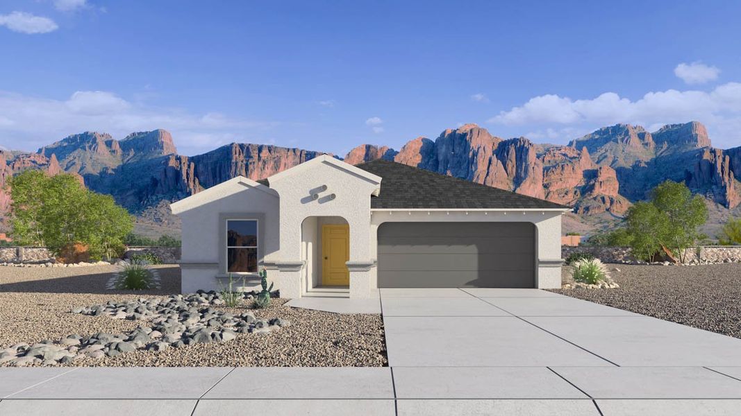 Representative exterior photo of a completed home built from the Caden by D.R. Horton in Elena Trails, Maricopa, AZ (Image 2).
