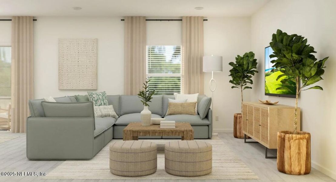 Furnished interior view inside a new home in Seaton Creek: Seaton Creek 50s, Jacksonville (Image 9). Furnished interior view inside a new home in Seaton Creek: Seaton Creek 50s, Jacksonville (Image 9).