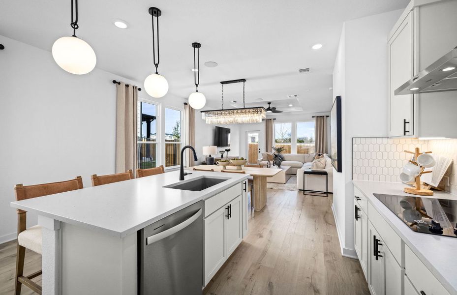 Representative furnished interior of a home built from the Fentress by Centex in Larson Crossing, Elgin (Image 12).
