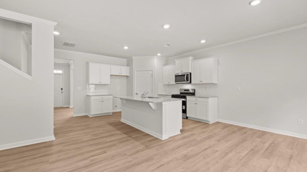 Furnished interior view inside a new home in South Wind, Union City (Image 7).