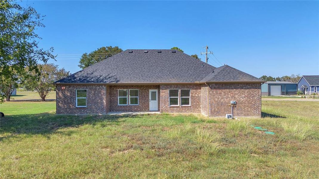 Large back yard Large back yard